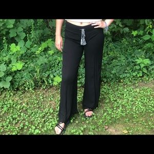 Black flowy pants